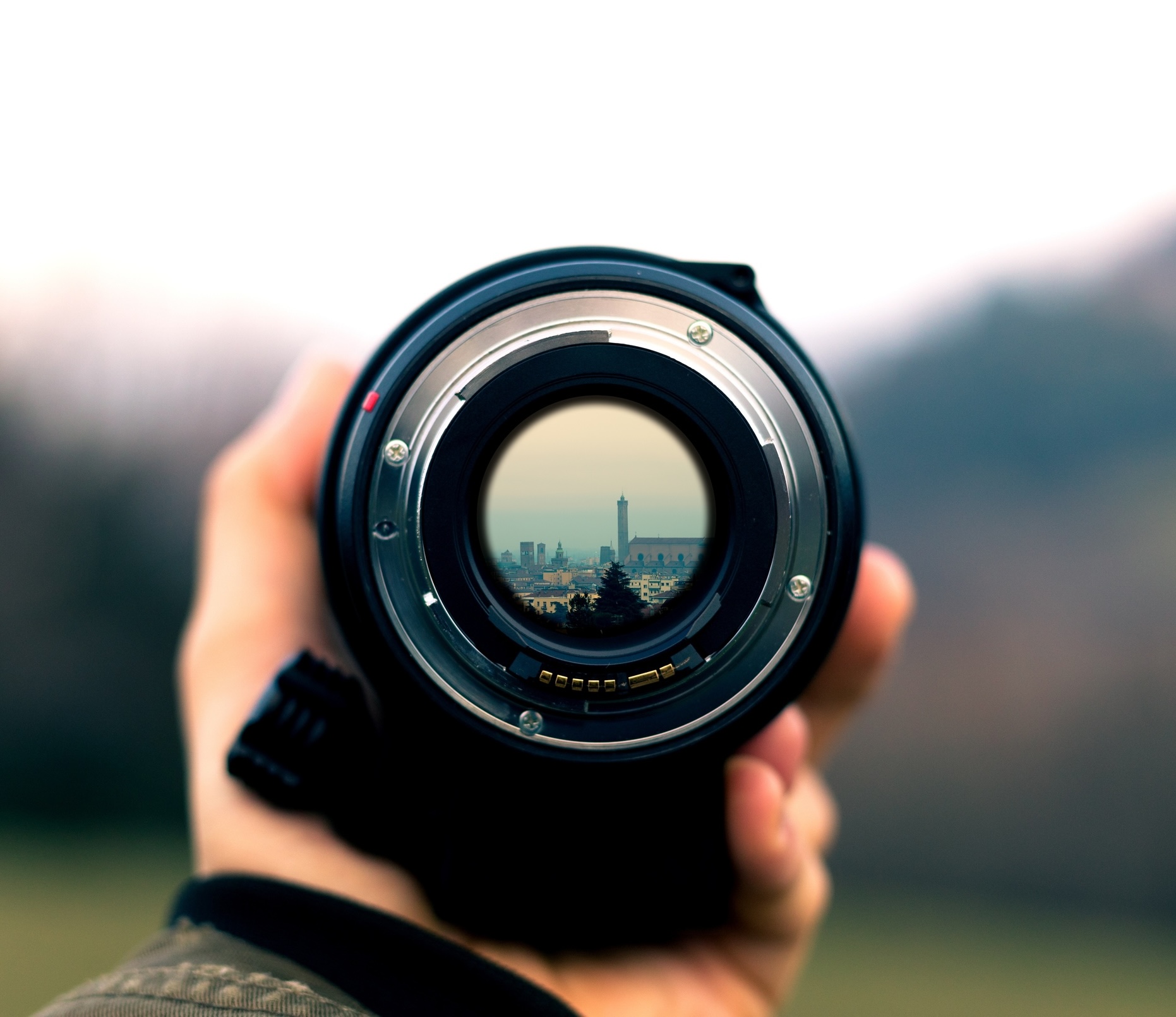 Close-Up Of Hand Holding Camera